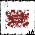 Halloween bloody party backdrop banner size chart 150x120cm spooky holiday decoration props - 4 Hooks + 10m Black Ribbon + Round Acrylic Adhesive