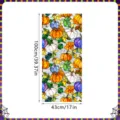 Halloween pumpkin window sticker stained glass static cling autumn decor 100x43cm - XCBL070 / 43x100cm