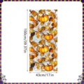 Halloween window sticker pumpkin autumn leaves static glass cling decorative 100x43cm - XCBL068 / 43x100cm