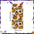 Halloween window glass sticker static pumpkin bat decorative film size 100x43cm - XCBL074