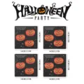 Halloween Holz Magnetische Kühlschrankaufkleber Kürbis Design 14cm Küche Urlaubsdeko. - MZCT022 - 12er-Pack (mit runden Magnetaufklebern)