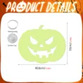 Halloween pumpkin hanging decoration detail view featuring suction cup and fishing string. - YGHA029