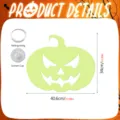 Halloween luminous pumpkin wall sticker with fishing string and suction cup 40.6x34cm - YGHA030