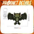 Halloween hanging bat decoration with suction cup and fishing string for party decor. - YGHA032