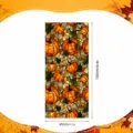 Halloween stained glass pumpkin window sticker static cling 45x100cm holiday decor - BL374