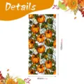 Halloween pumpkin window sticker stained glass PVC static cling for holiday home decor 45x100cm - BL371