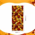 Autumn maple leaves window film glass sticker 100x45cm removable static cling decoration - BL380