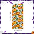 Halloween pumpkin window sticker static glass film holiday party decor size 100x43cm - XCBL069 / 43x100cm