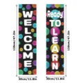 Classroom decoration banner back to school bulletin board hanging decor set 120x30cm colorful - XZ020 Style / 2 Sheets Set