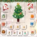 Christmas tree fridge magnets set cute Santa snowman holiday decorative soft magnetic stickers - KT Board Pack