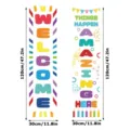 School welcome door banner set classroom decoration vertical hanging sign 120x30cm - XZ021 Style / 2 Sheets Set