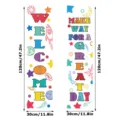 Back to school classroom banners space theme welcome door hanging decoration posters set - XZ022 Style / 2 Sheets Set