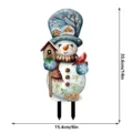Christmas garden stake yard sign snowman outdoor holiday decoration luminous insert. - FGDC013-B Style