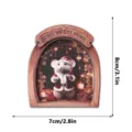 Wooden Christmas mouse fridge magnet magnetic sticker home decor cute holiday gift - MZCT185