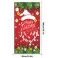 Weihnachtstür Banner Dekoration Santa Claus Hängende Flagge Weihnachtsfeier Deko 180x90cm - QZBMT048