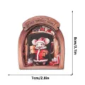 Wooden Christmas Mouse Fridge Magnet 3D Arch Home Decor Refrigerator Sticker 7x8cm - MZCT186