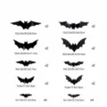 3D LED Halloween bat wall sticker set 24pcs with various sizes for party window decor. - 12-Piece Set / OPP Bag Packaging