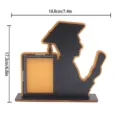 Cornice per foto di laurea in legno supporto da scrivania con design a silhouette. - BT282: stile A oro