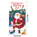Weihnachtsparty Banner Detail mit Weihnachtsmann und Geschenken für Feiertag Deko. - QZBMT052