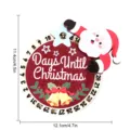 Christmas wooden countdown calendar fridge magnet with Santa Claus and numbers for holiday home decor - MZCT214 Style