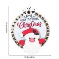 Calendario de Cuenta Regresiva de Navidad de Madera Imán Nevera Decoración Papá Noel - Estilo MZCT219