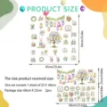 Easter bunny egg window wall stickers set, removable glass decals for holiday home party decor - CBCCHT019: Ultra-Transparent with Adhesive