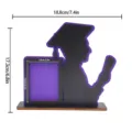 Cornice portafoto di laurea in legno soprammobile da scrivania con dettagli di dimensioni per decoro - BT282: Stile D viola
