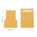 Acrylic date holder miniature Quran scripture stand desktop decorative ornament clear size - MBT045: 2mm Double-Sided Gold Acrylic
