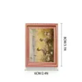 Mini wooden picture frame fridge magnet with vintage duck oil painting design, 8x6cm. - Rustic Duck (MZCT198)