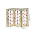 Miniature paravent pliable en acrylique translucide pour décoration de table 22.5x9cm - PFTYU027 / Emballage en Carton
