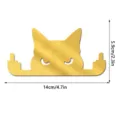 Gold acrylic cat wall sticker with funny middle finger gesture, size 14x5.9cm decor. - JM1161 / KT Board Pack / Gold