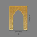 Middle Eastern style golden acrylic mirror wall sticker niche Mihrab 120x90cm size L home decor - JM1149: Size L