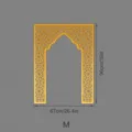 Middle Eastern style mihrab wall sticker size M, 90x67cm golden acrylic mirror decor. - JM1150: Size M
