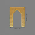 Gold acrylic mirror Islamic geometric wall sticker mihrab arch decor size S 60x45cm for home - JM1150: Size S