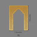 Gold acrylic mirror wall sticker Middle Eastern style niche Mihrab design XL size dimensions - JM1150: Size XL