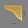 Adesivo murale angolare in acrilico in stile mediorientale, applicazioni geometriche dorate. - JM1205 Destra
