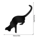 Acrylic cat wall sticker switch cover decal cute silhouette home decor size details 10x10cm - JM1162 / KT Board Pack / Black