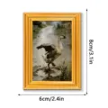 Miniature vintage goose oil painting photo frame fridge magnet home decor detail view - MZCT616 (Single Pack) / Single Piece
