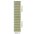 3D embossed stained glass window film decorative sticker with floral pattern home decor - FDBL032 / 43x200cm