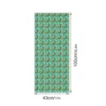 3D embossed glass window film with elegant geometric pattern, 43x100cm size for home decor. - FDBL033 / 43x100cm
