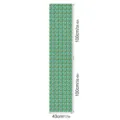 3d embossed static window film geometric pattern decorative glass sticker 43x200cm - FDBL033 / 43x200cm