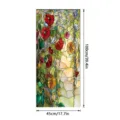 Stained glass window film floral decorative static cling privacy sticker for home decor 45x100cm - SBW-BL403 / 45x100cm