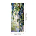 Stained glass window film wisteria static cling decorative home glass sticker 100x45cm - SBW-BL406 / 45x100cm