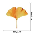 Transparent acrylic ginkgo leaf bookmark, beautiful yellow autumn book page marker for reading. - Transparent Maple Leaf Style / 1.0mm