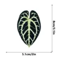 Transparent acrylic green leaf bookmark with clear plant vein pattern, size detail 8x5.1cm. - Green Leaf / 1mm Transparent Acrylic
