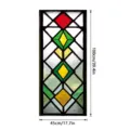 Stained glass window film decorative sticker geometric pattern home decor 100x45cm - SBW-BL419 / 45x100cm