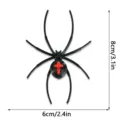 3D printed black spider fridge magnet detail view showing exact dimensions of 8x6cm. - 3DCT104 / Single