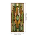 Stained glass window film Art Deco geometric decorative panel home interior glass sticker 100x45cm - SBW-BL425 / 45x100cm