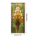 Stained glass window film art deco floral static cling privacy glass sticker 100x45cm - SBW-BL409 / 45x100cm