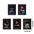 Halloween wooden photo frame refrigerator magnets spooky ghost decor set 6x8cm 5pcs - MZCT621-625
